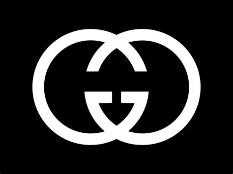 gucci logo black background.